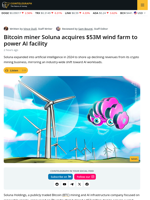 Soluna Announces $53M Acquisition of Wind Farm for AI Facility