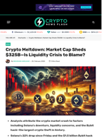 Crypto Meltdown: Market Cap Sheds $325B—Is Liquidity Crisis to Blame? - Crypto News Flash