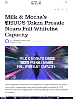 Milk & Mocha’s $HUGS Token Presale Nears Full Whitelist Capacity