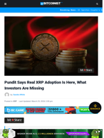 Pundit Says Real XRP Adoption Is Here, What Investors Are Missing | Bitcoinist.com