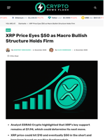 XRP Price Eyes $50 as Macro Bullish Structure Holds Firm
