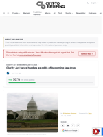 Clarity Act faces hurdles as odds of becoming law drop