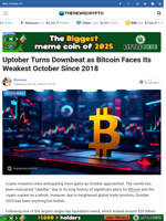 Uptober Turns Downbeat as Bitcoin Faces Its Weakest October Since 2018 - TheNewsCrypto