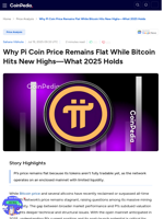 Why Pi Coin Price Remains Flat While Bitcoin Hits New Highs—What 2025 Holds