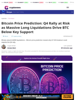 Bitcoin Price Prediction: Q4 Rally at Risk as Massive Long Liquidations Drive BTC Below Key Support