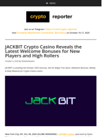 JACKBIT Crypto Casino Reveals the Latest Welcome Bonuses for New Players and High Rollers