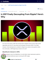 Is XRP Finally Decoupling From Ripple? Here’s Why