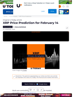 XRP Price Prediction for February 14