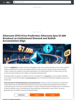 Ethereum (ETH) Price Prediction: Ethereum Eyes $7,000 Breakout as Institutional Demand and Bullish Accumulation Align - Brave New Coin