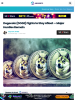 Dogecoin (DOGE) Fights to Stay Afloat — Major Hurdles Remain