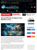 
SEC and CFTC Drop the Biggest Crypto Rulebook in Years... | Cryptocurrency News Live | Breaking Crypto News - Realtime Prices, Analysis, Predictions...
