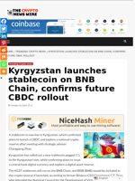 Kyrgyzstan launches stablecoin on BNB Chain, confirms future CBDC rollout - The Crypto News Wire