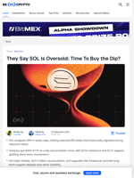 Is SOL Oversold Enough to Trigger the Next Rally?
