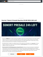 Snorter Token’s $5.6M Presale is 24H Away From Ending