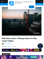 Wall Street Cracks: JPMorgan Moves To Offer Crypto Trading