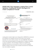 MSBFUND Fully Integrates Leading Risk Control Systems, Creating the World's Strongest On-Chain Compliance Firewall - Visionary Financial