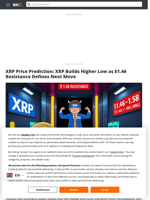 XRP Price Prediction: XRP Builds Higher Low as $1.46 Resistance Defines Next Move - Brave New Coin
