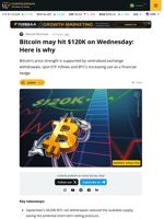 Bitcoin $120K Target Draws Near As Fed Makes A Choice