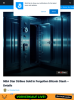 NBA Star Strikes Gold In Forgotten Bitcoin Stash - Details | Bitcoinist.com