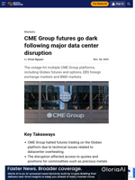 CME Group futures go dark following major data center disruption