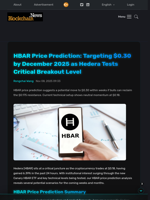 HBAR Price Prediction: Targeting $0.30 by December 2025 as Hedera Tests Critical Breakout Level - Blockchain.News