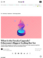 What is the Fusaka Upgrade? Ethereum’s Biggest Scaling Bet Yet - Decrypt