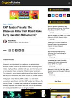 XRP Tundra Presale: The Ethereum Killer That Could Make Early Investors Millionaires?