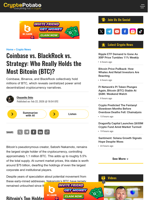 Coinbase vs. BlackRock vs. Strategy: Who Really Holds the Most Bitcoin (BTC)?