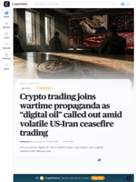 Crypto trading joins wartime propaganda as 