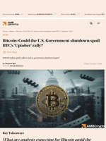 Bitcoin: Could the U.S. Government shutdown spoil BTC’s ‘Uptober’ rally? - AMBCrypto