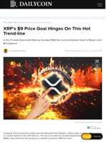 XRP’s $9 Price Goal Hinges On This Hot Trend-line - DailyCoin