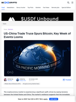 US-China Trade Truce Spurs Bitcoin; Key Week of Events Looms - BeInCrypto