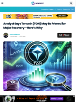 Analyst Says Toncoin (TON) May Be Primed for Major Recovery—Here’s Why