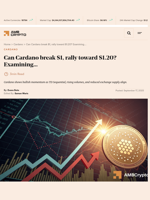 Can Cardano break $1, rally toward $1.20? Examining... - AMBCrypto