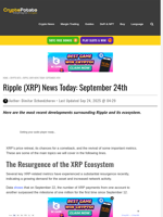 Ripple (XRP) News Today: September 24th