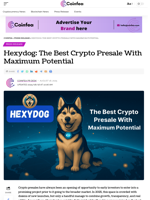Hexydog: The Best Crypto Presale With Maximum Potential - Coinfea