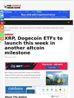 XRP, Dogecoin ETFs to launch this week in another altcoin milestone - The Crypto News Wire