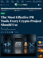 The Most Effective PR Tools Every Crypto Project Should Use - Crypto Daily