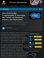 Zero-Knowledge Cryptography is Powering the Future of Financial Privacy and Innovation | CoinGape