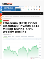 Ethereum (ETH) Price: BlackRock Invests $512 Million During 7.6% Weekly Decline - The Crypto News Wire