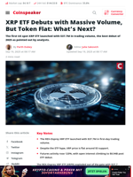 XRP ETF Debuts with Record Volume — Price Stays Flat
