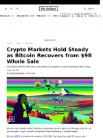 Crypto Markets Hold Steady as Bitcoin Recovers from $9B Whale Sale - 