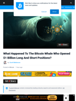 What Happened To The Bitcoin Whale Who Opened $1 Billion Long And Short Positions? | Bitcoinist.com