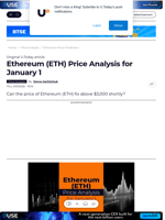 Ethereum (ETH) Price Analysis for January 1