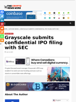 Grayscale submits confidential IPO filing with SEC - The Crypto News Wire