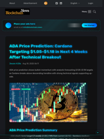 ADA Price Prediction: Cardano Targeting $1.05-$1.18 in Next 4 Weeks After Technical Breakout - Blockchain.News