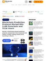 Blockchain Prediction Protocol Myriad Hits 5.4M Forecasts and 511K Users – Crypto News Bitcoin News