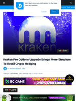 Kraken Pro Options Upgrade Brings More Structure To Retail Crypto Hedging