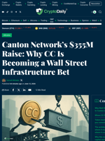 Canton’s $355M Round: CC as Wall Street’s Settlement Rail