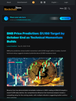 BNB Price Prediction: $1,150 Target by October End as Technical Momentum Builds - Blockchain.News